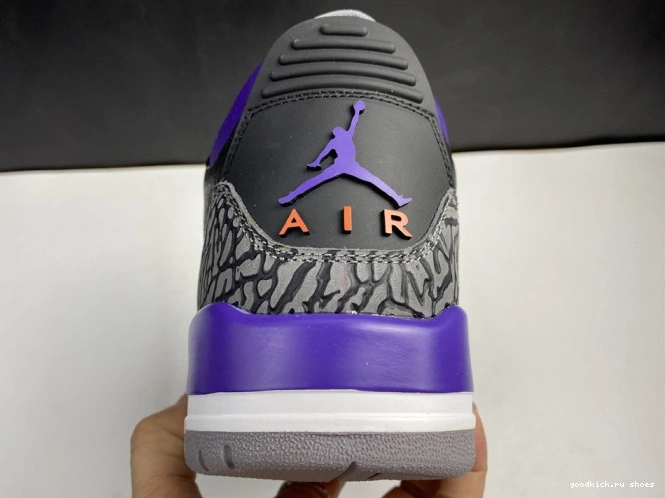 Purple Air Court Jordan 3 Black CT8532 050 Retro 0811